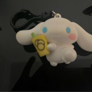 Sanrio Cinnamoroll Keychain with Yellow and White Accents